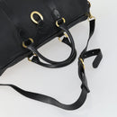 Christian Dior Trotter Canvas Boston Bag PVC 2way Black Gold Auth yk20032-7