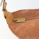 CELINE C Macadam Canvas Shoulder Bag Suede Orange Gold Auth yk20033-14