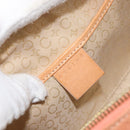 CELINE C Macadam Canvas Shoulder Bag Suede Orange Gold Auth yk20033-15