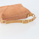 CELINE C Macadam Canvas Shoulder Bag Suede Orange Gold Auth yk20033-7