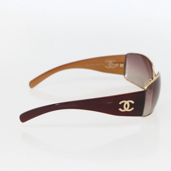 CHANEL Sunglasses plastic Bordeaux CC Auth yk20037V