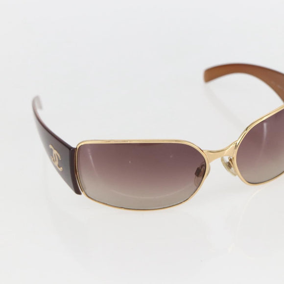 CHANEL Sunglasses plastic Bordeaux CC Auth yk20037V