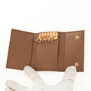 PRADA Key Case Safiano leather Brown Auth yk20038V-8