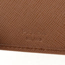 PRADA Key Case Safiano leather Brown Auth yk20038V-21