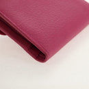 GUCCI Bamboo Wallet Suede Pink Gold 035 0959 1861 0 Auth yk20042V-15