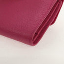 GUCCI Bamboo Wallet Suede Pink Gold 035 0959 1861 0 Auth yk20042V-16