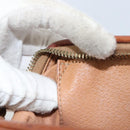 CELINE Macadam Canvas Pouch PVC Leather Brown Gold Auth yk20043-19