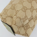 GUCCI GG Canvas Pouch Beige Gold 153228 Auth yk20044V-16