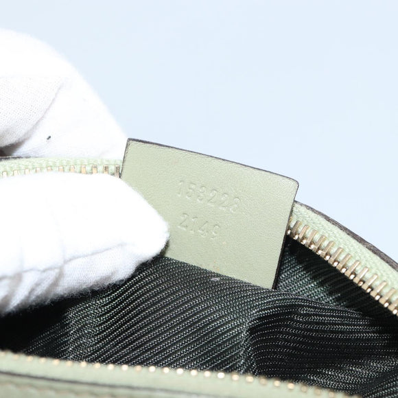 GUCCI GG Canvas Pouch Beige Gold 153228 Auth yk20044V