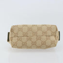 GUCCI GG Canvas Pouch Beige Gold 153228 Auth yk20044V-6