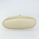 BOTTEGA VENETA INTRECCIATO Hand Bag Leather Beige Gold Auth yk20045-14