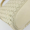 BOTTEGA VENETA INTRECCIATO Hand Bag Leather Beige Gold Auth yk20045-17
