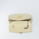 BOTTEGA VENETA INTRECCIATO Hand Bag Leather Beige Gold Auth yk20045-8