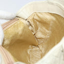 BOTTEGA VENETA INTRECCIATO Hand Bag Leather Beige Gold Auth yk20045-20