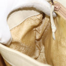 BOTTEGA VENETA INTRECCIATO Hand Bag Leather Beige Gold Auth yk20045-21