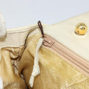 BOTTEGA VENETA INTRECCIATO Hand Bag Leather Beige Gold Auth yk20045-22