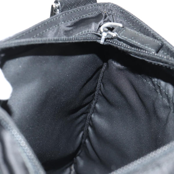 PRADA Shoulder Bag Nylon Black Silver Auth yk20046V