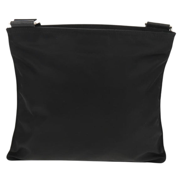 PRADA Shoulder Bag Nylon Black Silver Auth yk20046V