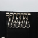 CHANEL Matelasse Key Case Enamel Black CC Auth yk20047V-14