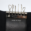 CHANEL Matelasse Key Case Enamel Black CC Auth yk20047V-15