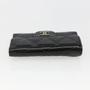 CHANEL Matelasse Key Case Enamel Black CC Auth yk20047V-6