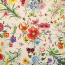 GUCCI Flora Scarf Silk Pink Auth yk20048-6