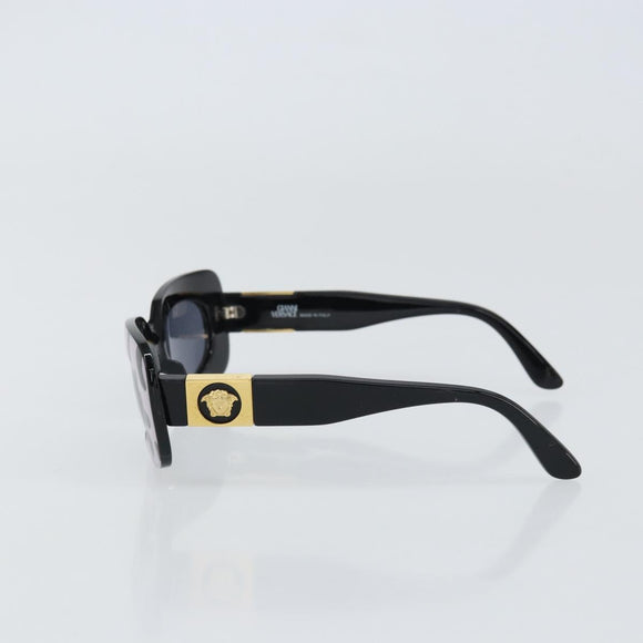 VERSACE Sunglasses plastic Black Auth yk20049