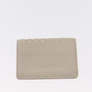 BOTTEGAVENETA INTRECCIATO Card Case Leather 2 Set White Auth yk20050-12