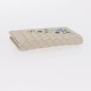 BOTTEGAVENETA INTRECCIATO Card Case Leather 2 Set White Auth yk20050-14