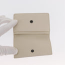 BOTTEGAVENETA INTRECCIATO Card Case Leather 2 Set White Auth yk20050-17