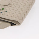 BOTTEGAVENETA INTRECCIATO Card Case Leather 2 Set White Auth yk20050-7