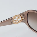 GUCCI Interlocking Sunglasses Plastic Red Auth yk20051-10