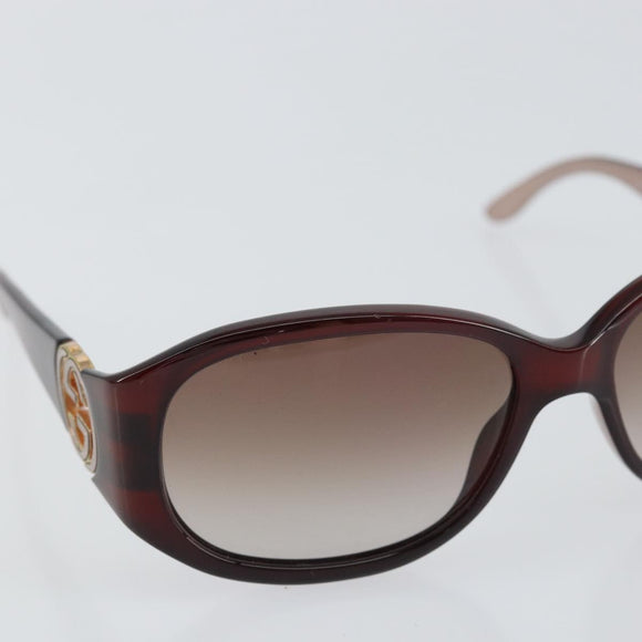 GUCCI Interlocking Sunglasses Plastic Red Auth yk20051
