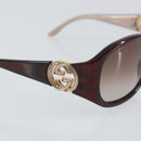 GUCCI Interlocking Sunglasses Plastic Red Auth yk20051-7