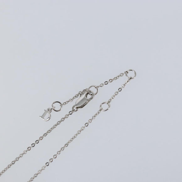 Christian Dior Necklace metal Silver Auth yk20052V