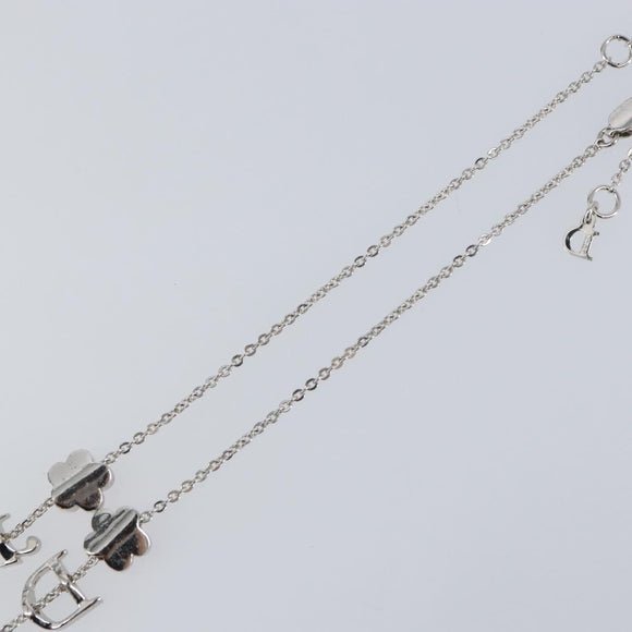 Christian Dior Necklace metal Silver Auth yk20052V