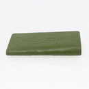 SAINT LAURENT Cassandra Key Case Leather Green Gold Auth yk20053-4