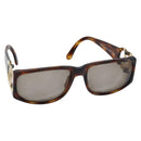CHANEL COCO Mark Sunglasses plastic Brown CC Auth yk20054-1