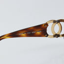 CHANEL COCO Mark Sunglasses plastic Brown CC Auth yk20054-11