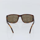CHANEL COCO Mark Sunglasses plastic Brown CC Auth yk20054-3