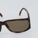 CHANEL COCO Mark Sunglasses plastic Brown CC Auth yk20054-7