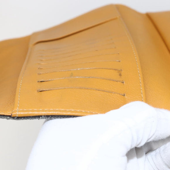 LOUIS VUITTON Denim Portefeuille Amelia Wallet Black M95512 Auth yk20055