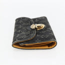 LOUIS VUITTON Denim Portefeuille Amelia Wallet Black M95512 Auth yk20055-3