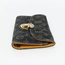 LOUIS VUITTON Denim Portefeuille Amelia Wallet Black M95512 Auth yk20055-4