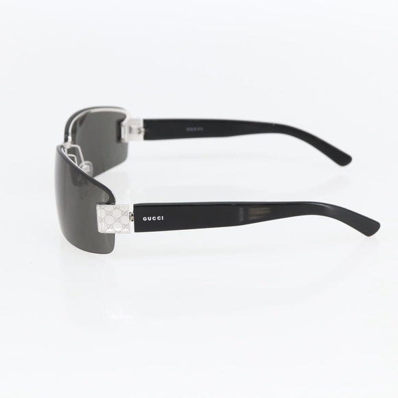 GUCCI Sunglasses metal Black Auth yk20056