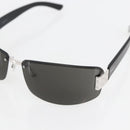 GUCCI Sunglasses metal Black Auth yk20056-7