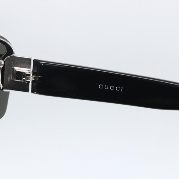 GUCCI Sunglasses metal Black Auth yk20056