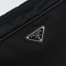 PRADA Shoulder Bag Nylon Black Silver Auth yk20057V-12