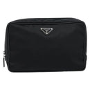 PRADA Shoulder Bag Nylon Black Silver Auth yk20057V-2