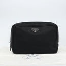 PRADA Shoulder Bag Nylon Black Silver Auth yk20057V-22